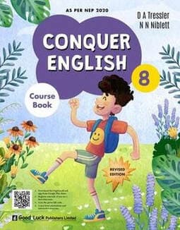 Conquer English,' 8 published by Good Luck Publishers Limited New Delhi, October 2022