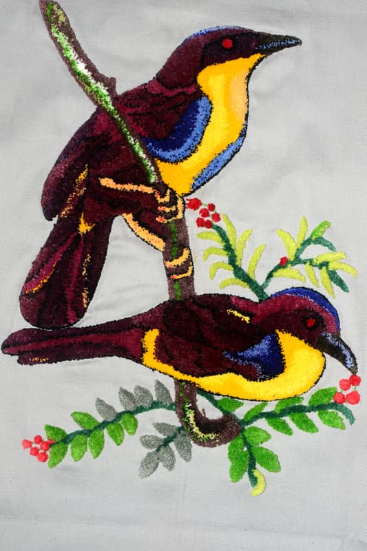 Punch needle embroidery piece 1