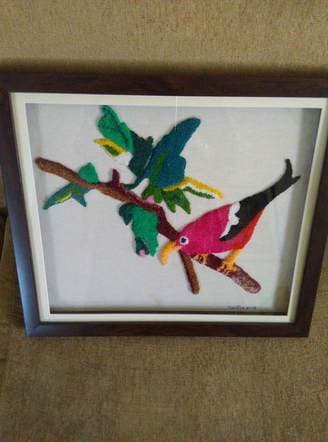 Punch needle embroidery piece 9